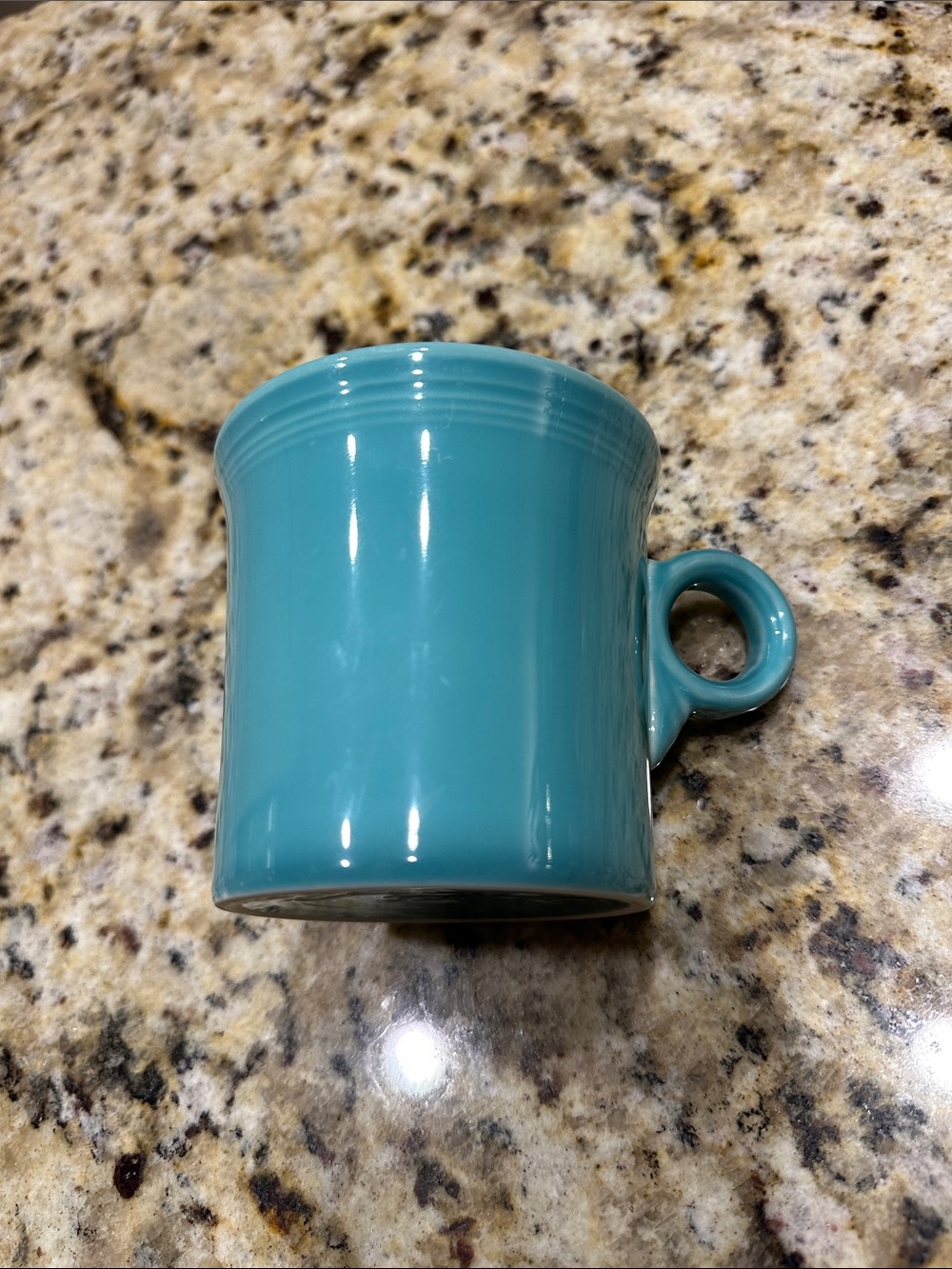 Fiesta Turquoise Ceramic Mug with Loop Handle